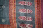 Pure Tussar Silk in Dark Gray