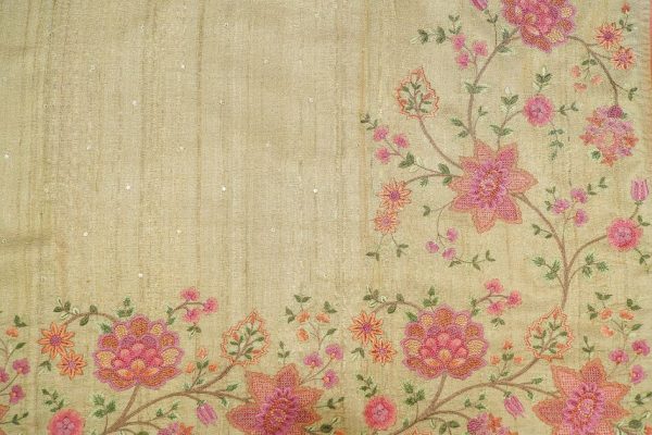 Pure Tussar Saree with Embroidery