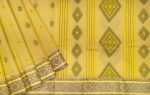 Light Yellow Bengal Cotton Saree with Threadwork Designs