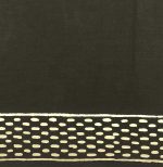 Mul Mul Cotton Saree in Black with Polka Dots