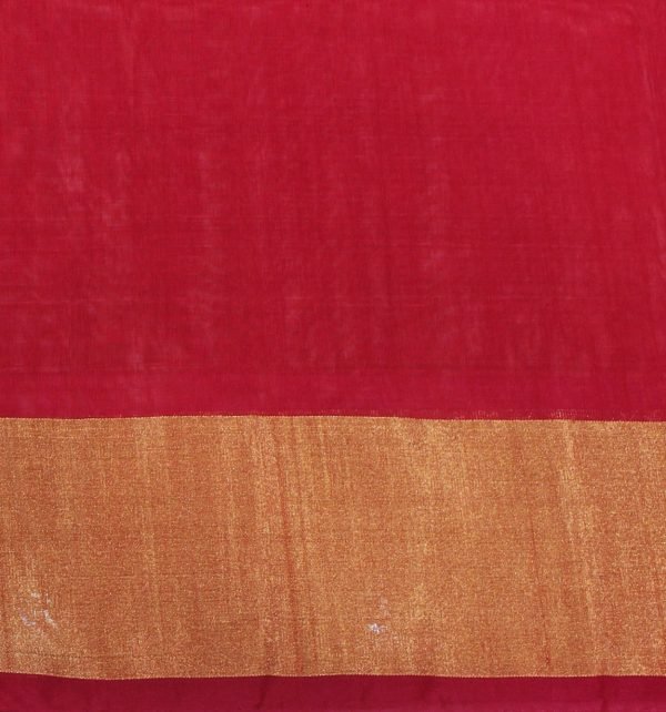 Pochampally Pure Silk Cotton Saree in Beige Cream