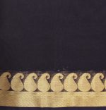 Handloom Pure Silk Cotton Saree in Dark Magenta