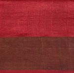 Pure Tussar Silk Saree in Wine Red with Golden Zari Border