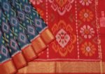 Handloom Pure Pochampally Silk Cotton Saree in Rama Blue