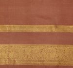 Handloom Pure Light Beige Cream Soft Silk Saree with Rettapet Border