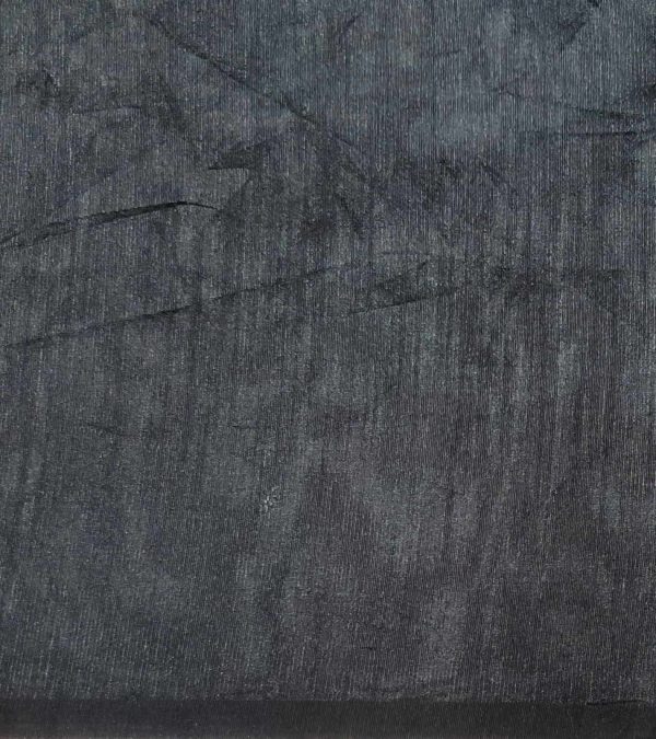 Black Semi Tussar Saree with Mango Motifs