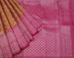 Handloom Pure Soft Silk Saree with Silver Zari Brocade