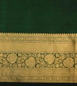 Pavithram Soft Silk Saree Bottle Green