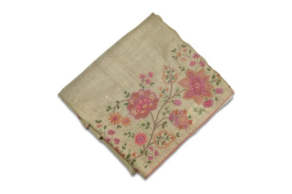 Pure Tussar Saree with Embroidery