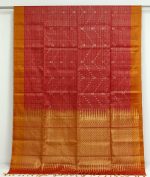 Handloom Red Pure Soft Silk Saree with Vairaoosi Patterns