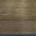 Slate Blue Chanderi Cotton Saree with Checks & Zari Buttas