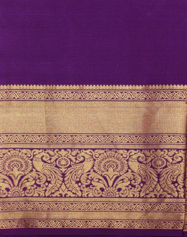 Pavithram Soft Silk Saree Dark Purple
