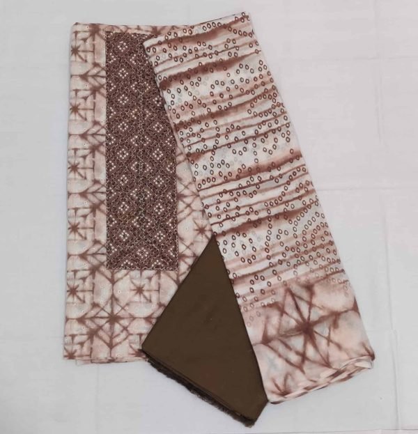 Hakoba Salwar Material with Batik Prints