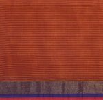 Rust Brown Pure Kovai Cotton Saree with Zari Buttas