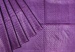 Bhagalpur Cotton Saree in Dark Purple Shades
