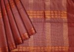 Bhagalpur Cotton Saree in Deep Red Shades