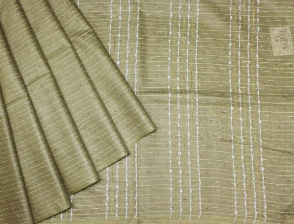 Bhagalpur Cotton Saree in Pastel Green Shades