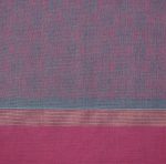 Handloom Pure Kovai Cotton Saree in Teal Peacock Blue with Pink Accents