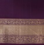 Dual Green Pure Soft Silk Saree with Wine Zari Border