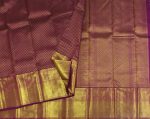 Dark Wine Shades Kanchivaram Saree