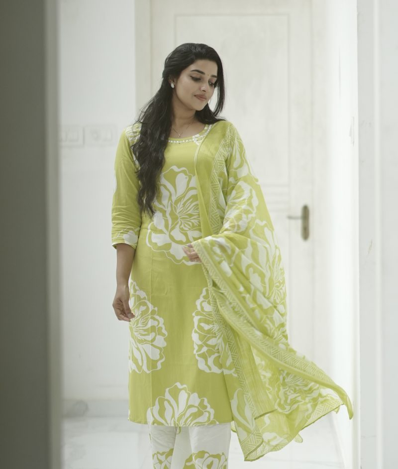 Kurti and Salwar image with model