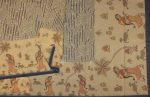 Kota Fancy Saree in Beige with Geometric and Folk Art Prints
