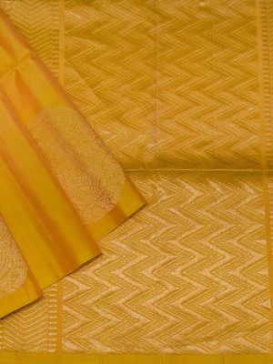 Handloom Soft Silk Saree Dual Yellow Shades