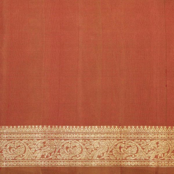 Reddish Pink Soft Silk Saree Retta Pet Border