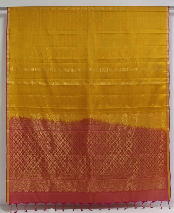 Pavithram Soft Silk Saree Yellow