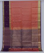 Handloom Soft Silk Saree Rust Orange
