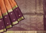 Handloom Soft Silk Saree Rust Orange