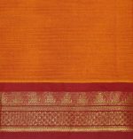 Dark Orange Kanchi Chettinad Cotton Saree