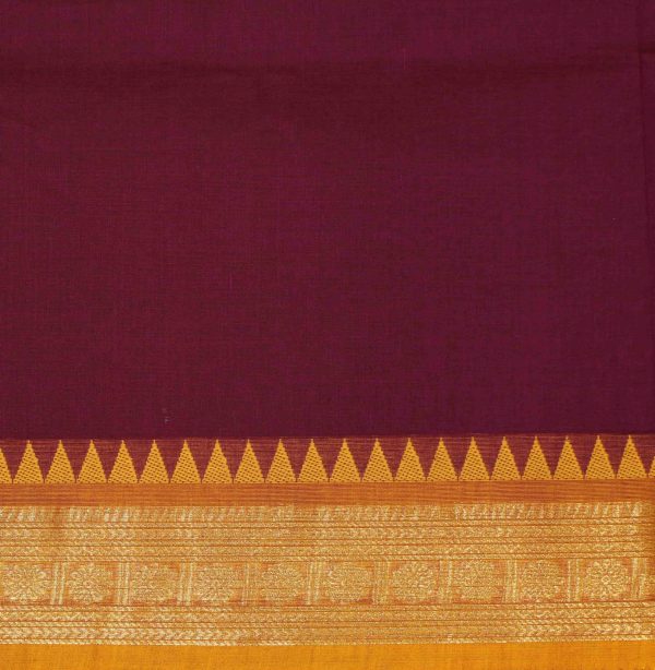 Magenta Kanchi Chettinad Cotton Saree