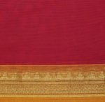 Dark Rani Pink Kanchi Chettinad Cotton Saree