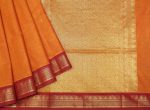 Dark Orange Kanchi Chettinad Cotton Saree