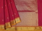 Dark Rani Pink Kanchi Chettinad Cotton Saree