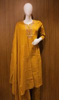 Mustard Yellow Cotton Salwar Sets