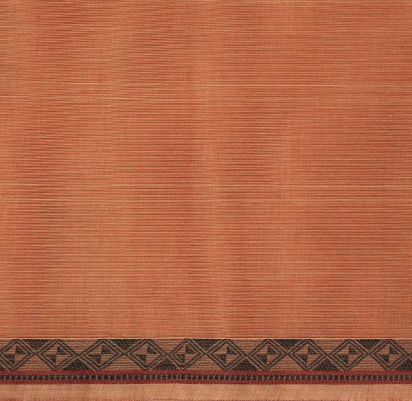 Handloom Kovai Cotton Saree Pastel Orange