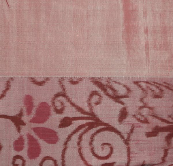 Pink Soft Silk Saree Golden Zari Polka Dots