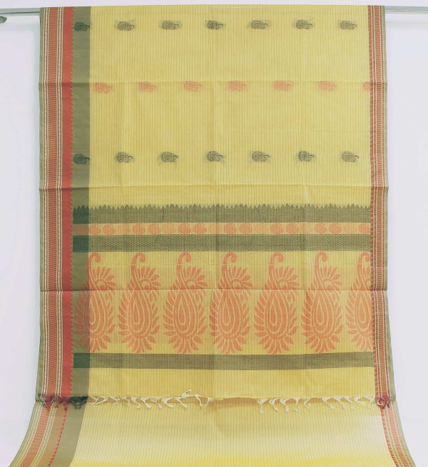 Light Yellow Kovai Cotton Saree