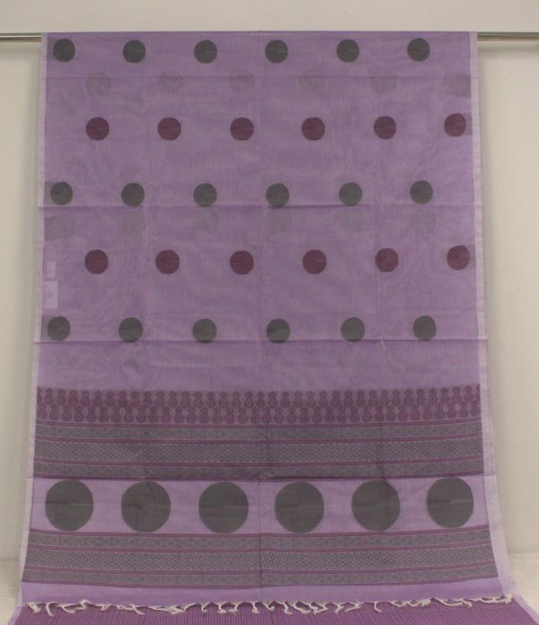Handloom Kovai Cotton Saree Lavender