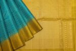 Handloom Pure Soft Silk Saree In Teal Blue