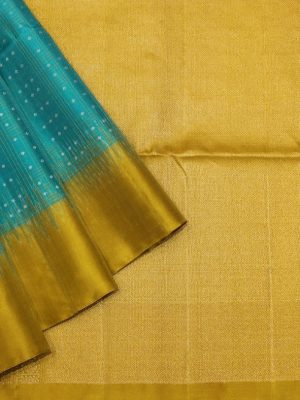 Handloom Pure Soft Silk Saree In Teal Blue