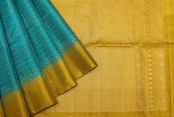 Handloom Pure Soft Silk Saree In Teal Blue