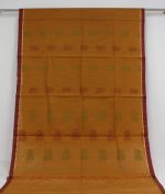 Pure Kovai  Cotton Saree in Golden yellow With Thread Work
