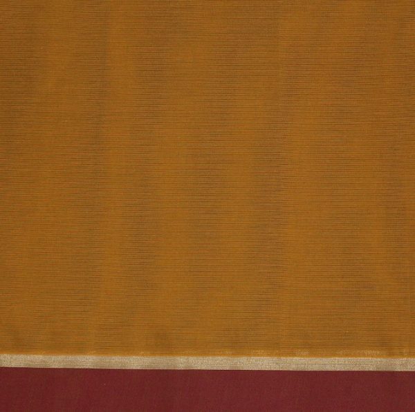 Pure Kovai  Cotton Saree in Golden yellow With Thread Work