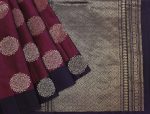 Pavithram Soft Silk Saree In Dark Magenta