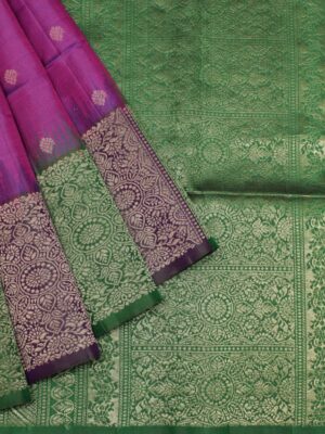 Pure Soft Silk Saree In Vibrant Purple