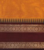 Golden Yellow Chettinad Cotton Saree