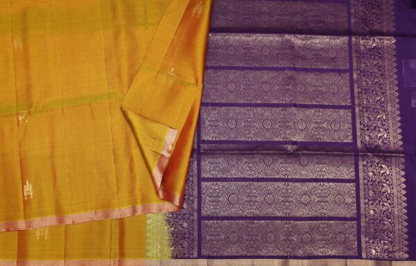 Mustard Yellow Pure Soft Silk Saree